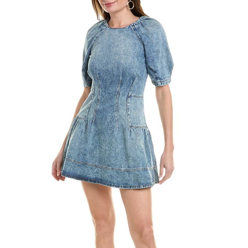Simkhai Holland Denim Mini Dress size Medium
